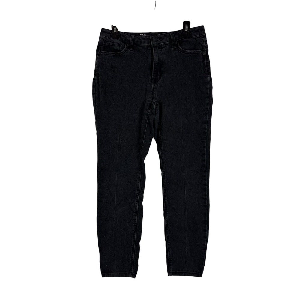 No Boundaries Jeans Womens 10 Black Charcoal Wash Mid Rise Skinny Stretch Denim